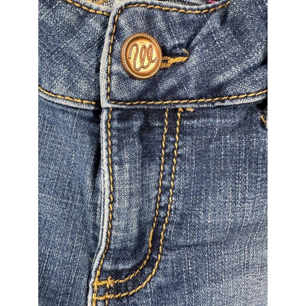 Wrangler Retro Mae Jeans 5x34 Mid Rise Faded Blue Western Flare Boot Cut Retro - Picture 12 of 14